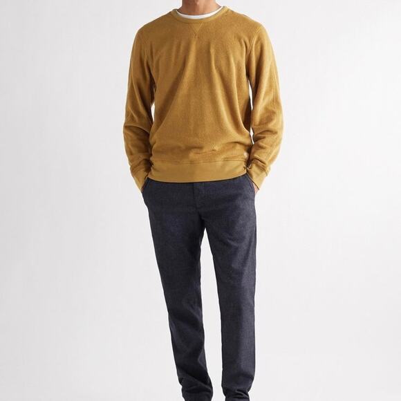 Outerknown HIghtide Crewneck Tobacco Plush Terry Sweatshirt XXL NEW Organic - Picture 1 of 7